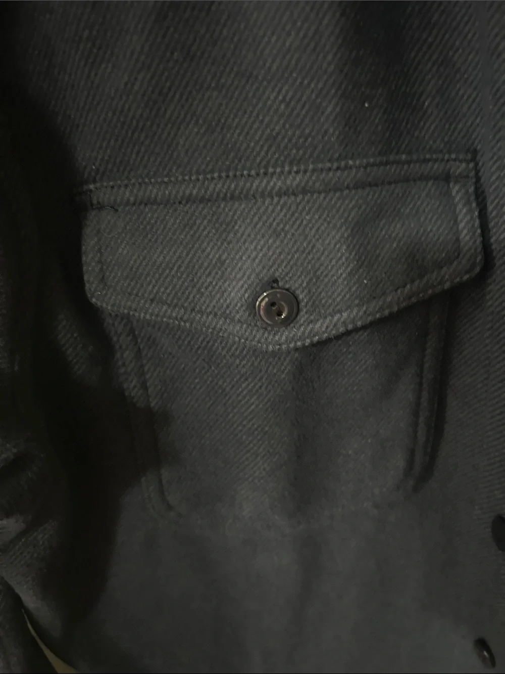J. Crew Navy Button-Up Shirt Jacket